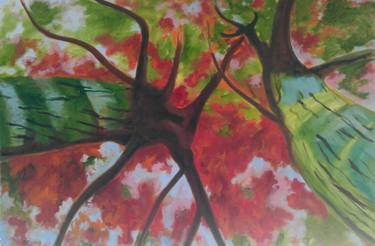 Print of Expressionism Tree Paintings by Piotr Wolodkowicz