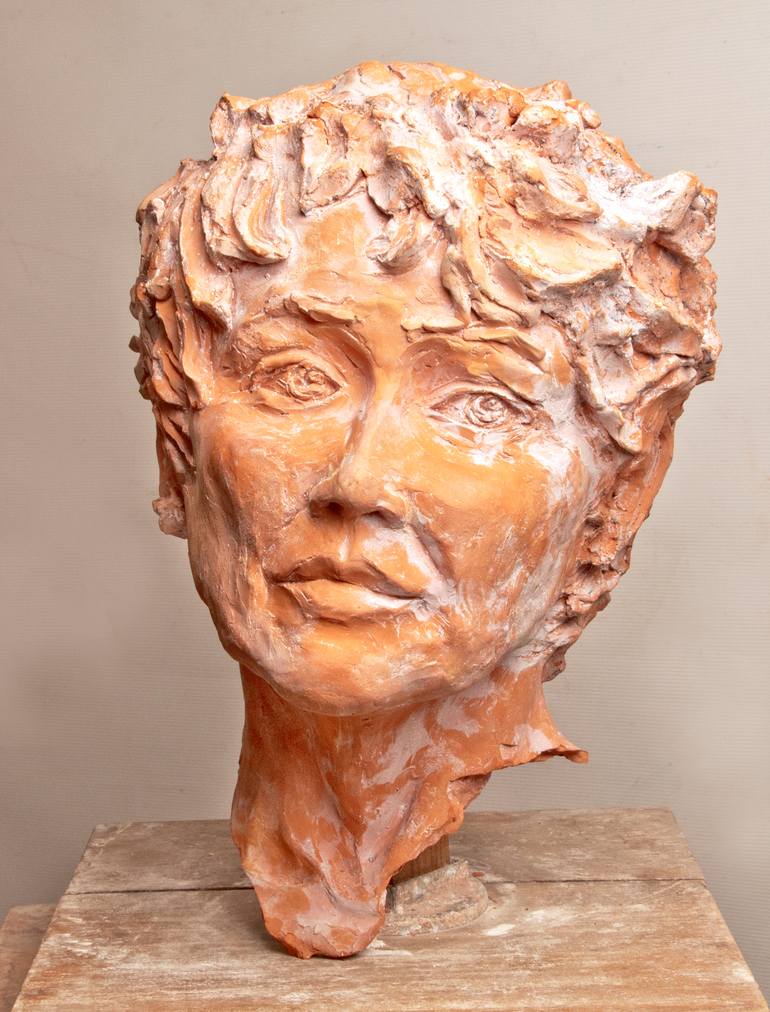 Original Fine Art Celebrity Sculpture by Monika Jenowein