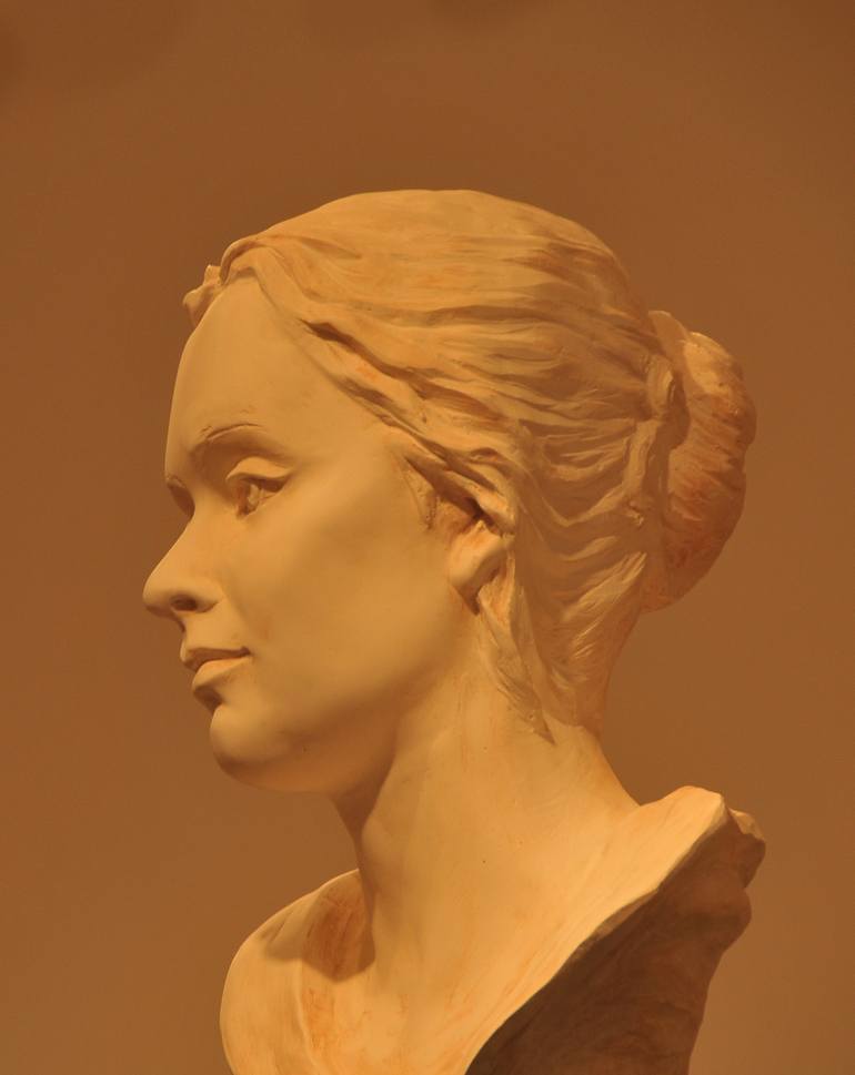 Original Figurative Classical mythology Sculpture by Monika Jenowein