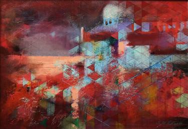 Original Cubism Cities Paintings by Elena Putley