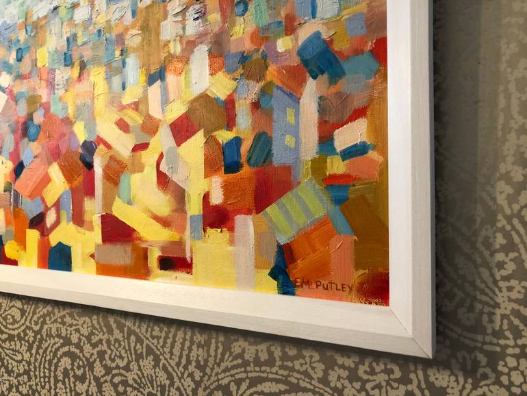 Original Abstract Expressionism Landscape Painting by Elena Putley