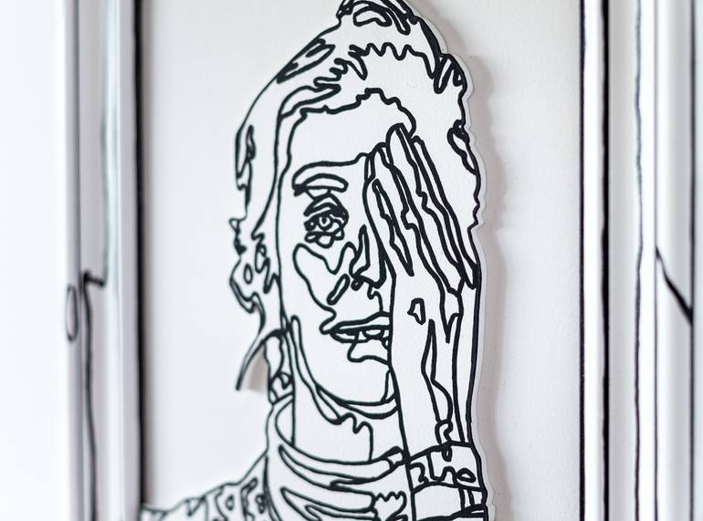 Original Portraiture People Drawing by Anastasia Parmson