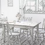 Fragment of installation I Drew A Line and Called it Home by Anastasia Parmson
