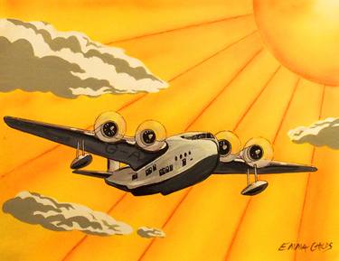 Print of Aeroplane Paintings by Emma Childs