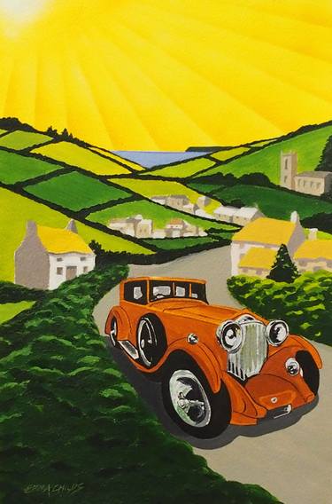Print of Car Paintings by Emma Childs