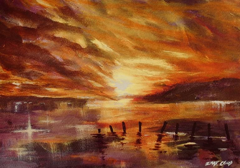 Print of Fine Art Seascape Paintings by Emma Childs