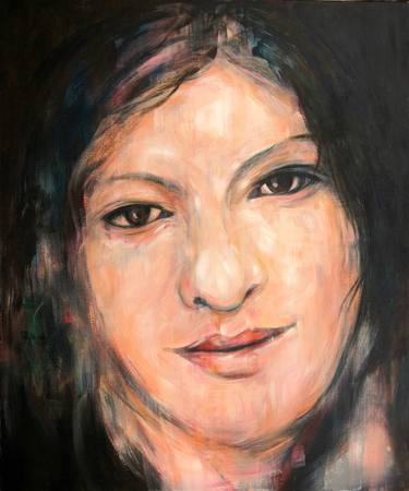 Original Modern Portrait Painting by Paul Brouwers