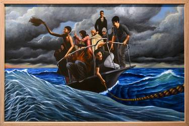 Print of Boat Paintings by DAAM LÔ