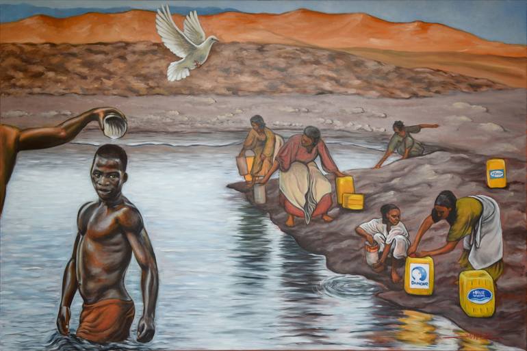 water is life Painting by DAAM LÔ Saatchi Art