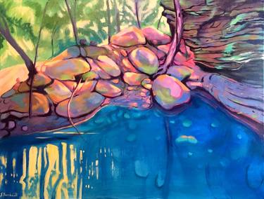 Original Expressionism Water Paintings by Justin Bernhardt