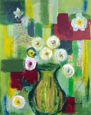 Original Abstract Expressionism Floral Paintings by Tatiana Cast