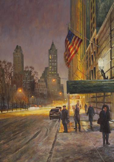 Night scene of New York thumb