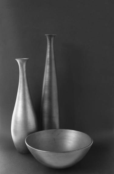 Black Vases with Bowl 01 thumb