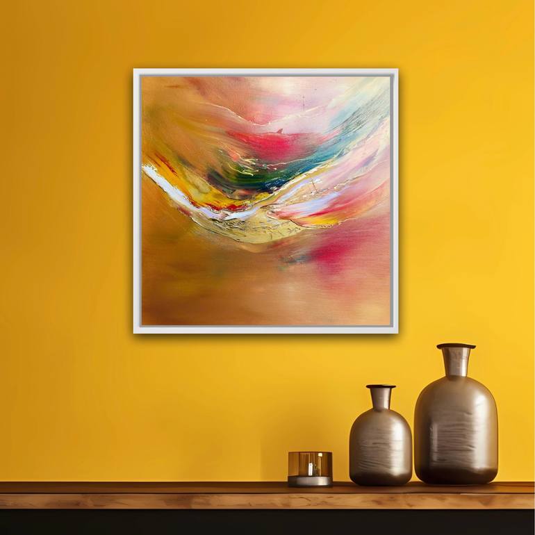 Original Abstract Expressionism Abstract Painting by Mira Corbova