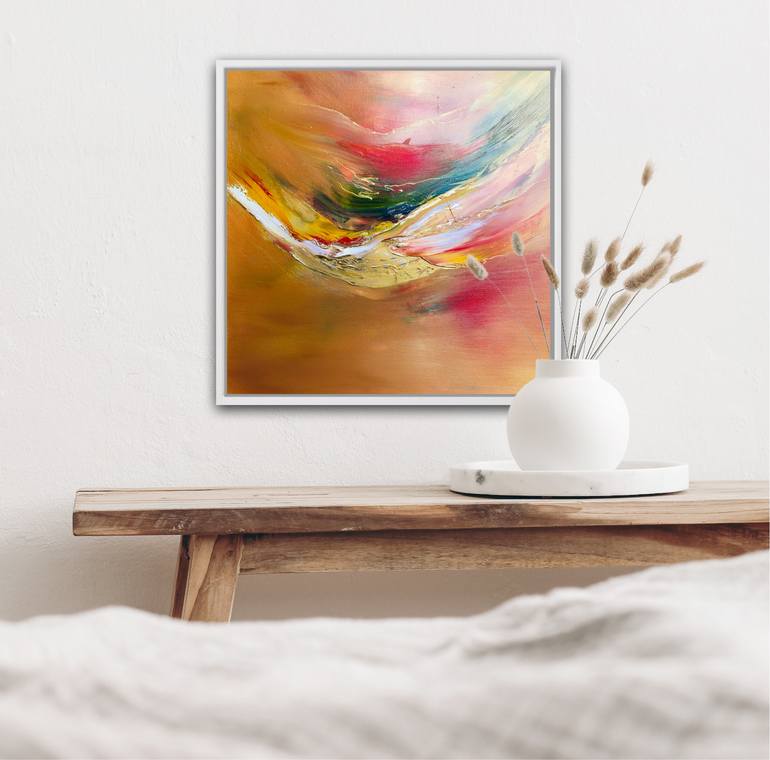 Original Abstract Expressionism Abstract Painting by Mira Corbova
