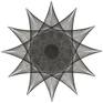 Collection Black Ink Star Geometric Drawings