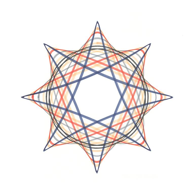 Original Geometric Drawing by Mary Wagner