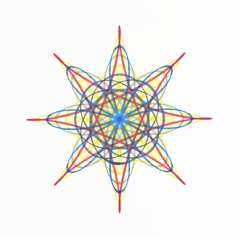 Original Geometric Drawing by Mary Wagner