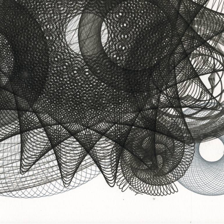 Original Abstract Drawing by Mary Wagner