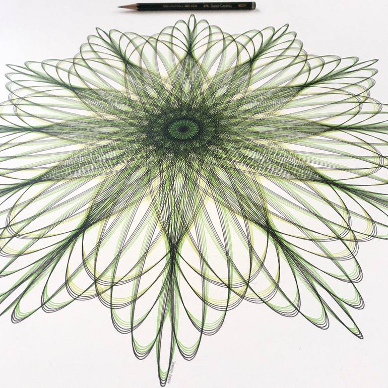 Original Geometric Drawing by Mary Wagner