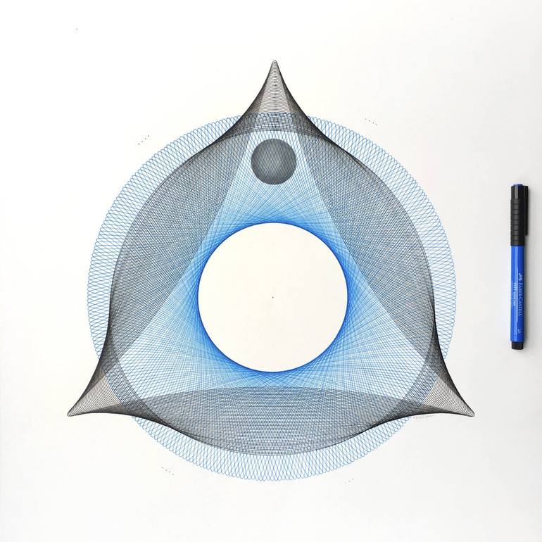 Original Geometric Drawing by Mary Wagner