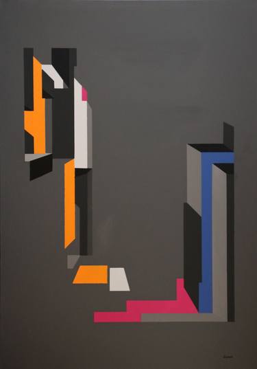 Print of Abstract Geometric Paintings by Tiago Bielfeldt