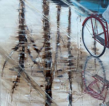 Print of Bicycle Paintings by Jos Smit