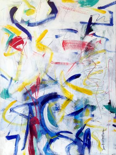 Original Abstract Painting by Gilbert Laporta