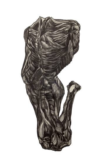 Original Figurative Body Drawings by Vicky Tsakali