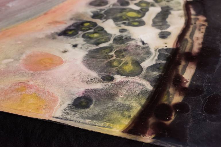Original Abstract Expressionism Abstract Painting by Sally Hall