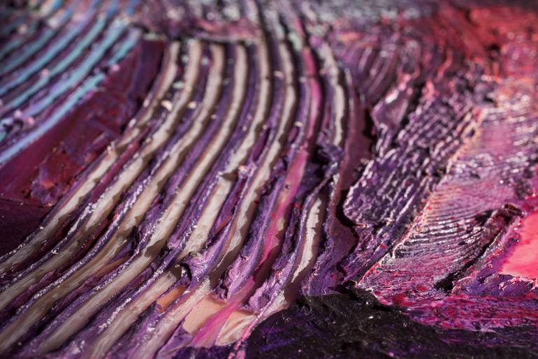 Original Abstract Expressionism Abstract Painting by Sally Hall