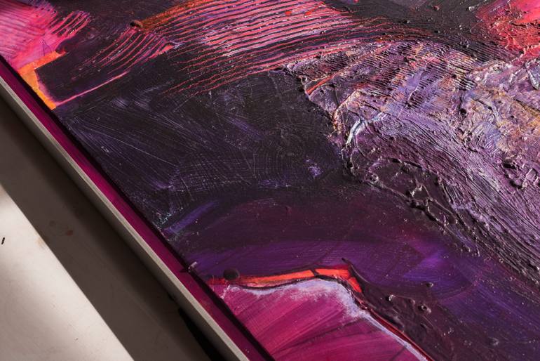 Original Abstract Expressionism Abstract Painting by Sally Hall