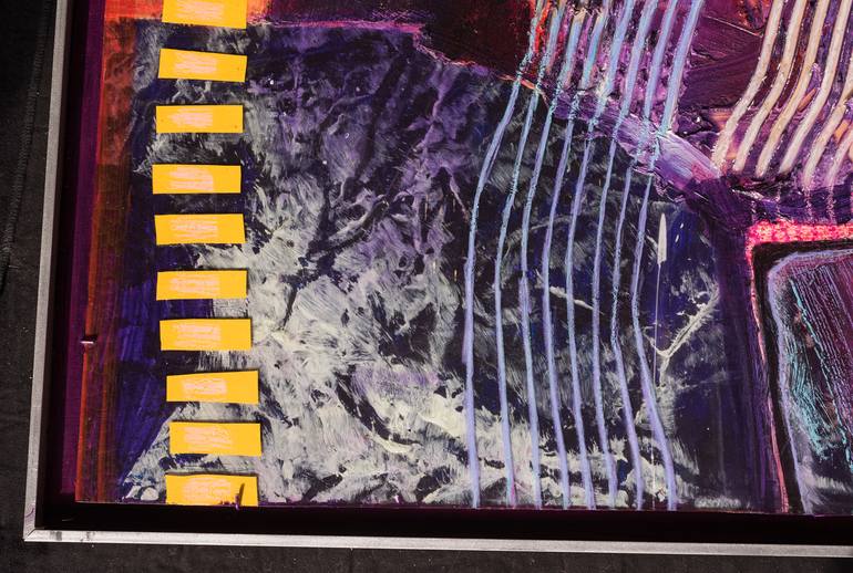 Original Abstract Expressionism Abstract Painting by Sally Hall