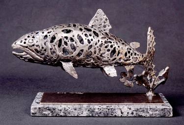 Original Fish Sculpture by Pierre Riche