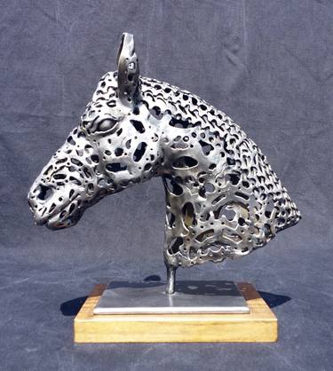 Original Figurative Horse Sculpture by Pierre Riche