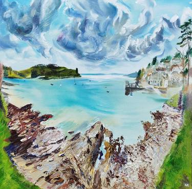 Original Impressionism Beach Painting by Nick Pike