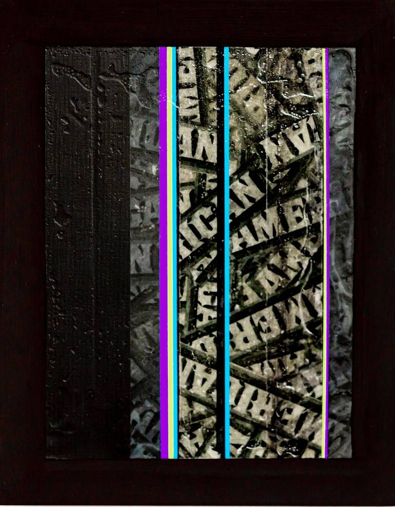 Original Abstract Painting by Gavin Zeigler | Abstract Art on Other | Darkness Falls on the American Way