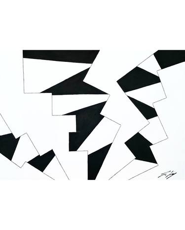 Original Cubism Abstract Drawings by Joel Veron