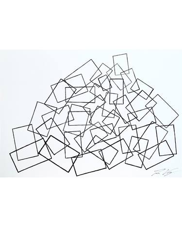 Original Cubism Abstract Drawings by Joel Veron