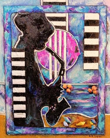 Print of Figurative Music Paintings by Angela Green