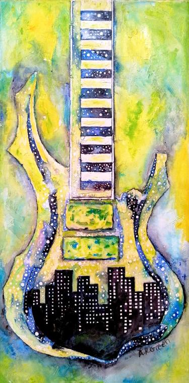 Original Music Paintings by Angela Green