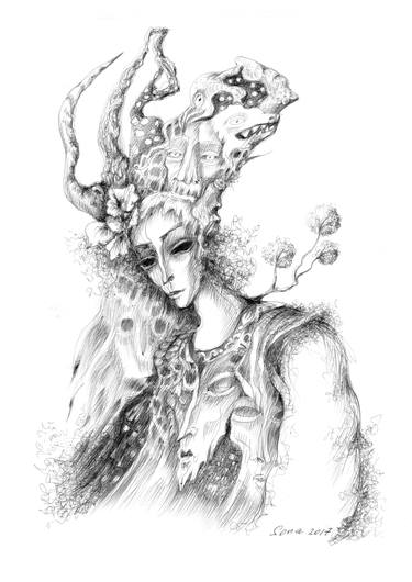 Print of Fantasy Drawings by Sona Babajanyan