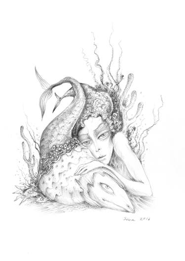 Print of Surrealism Fantasy Drawings by Sona Babajanyan