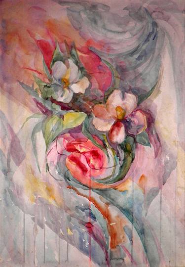Print of Abstract Botanic Paintings by Yaryna Yuryk