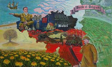 Original Realism Politics Paintings by Wim Carrette