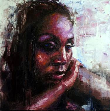 Original Fine Art Portrait Paintings by Nina Fabunmi