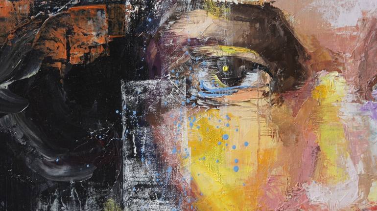 Original Portraiture People Painting by Nina Fabunmi