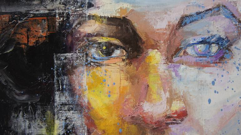 Original Portraiture People Painting by Nina Fabunmi