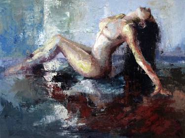 Original Abstract Expressionism Nude Paintings by Nina Fabunmi