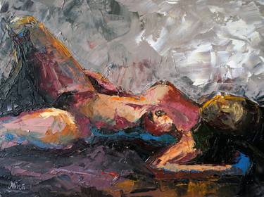 Print of Nude Paintings by Nina Fabunmi